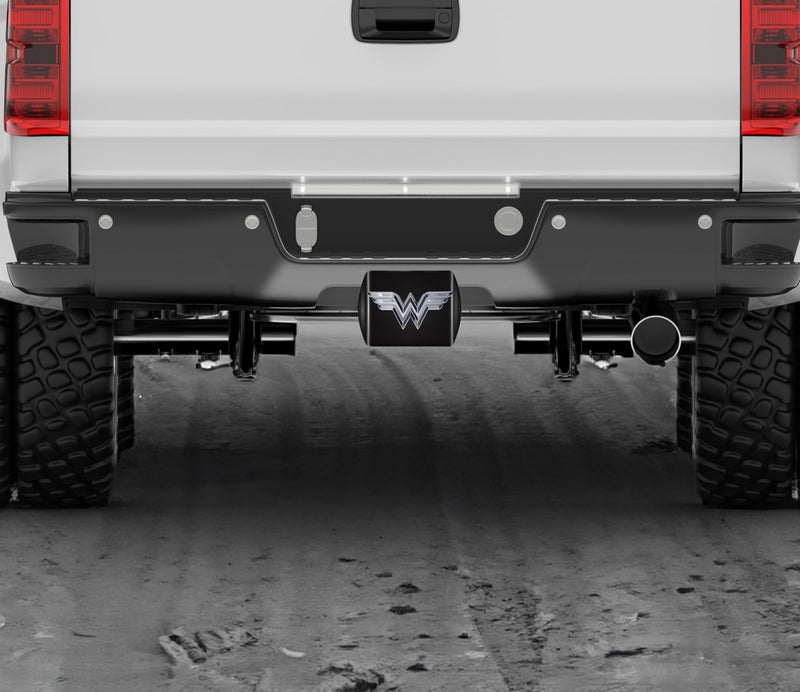 Elektroplate Officially Licensed Wonder Woman All Metal Black Hitch Cover for Trucks and SUVs | Fits Standard 2" Trailer Hitch Receivers | Premium Weatherproof - Image 4